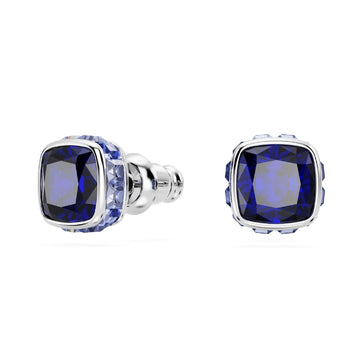 Orecchini punto luce donna Swarovski Birthstone cristallo blu settembre 5660803-1