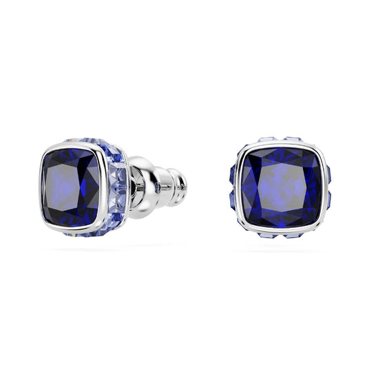 Orecchini punto luce donna Swarovski Birthstone cristallo blu settembre 5660803-1