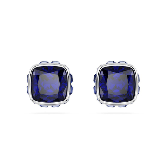 Orecchini punto luce donna Swarovski Birthstone cristallo blu settembre 5660803-2
