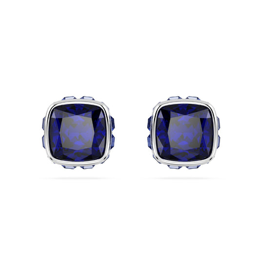 Orecchini punto luce donna Swarovski Birthstone cristallo blu settembre 5660803-2