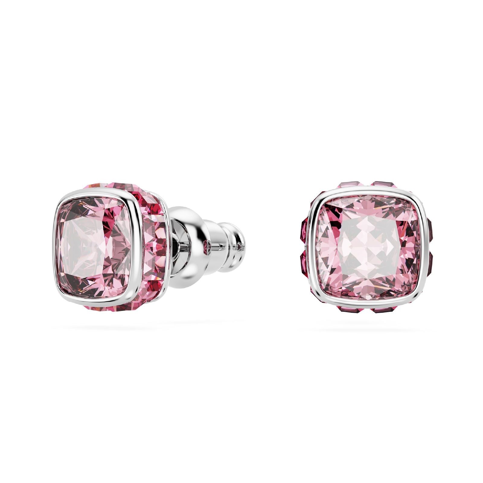 Orecchini punto luce donna Swarovski Birthstone cristallo rosa ottobre 5661960-1
