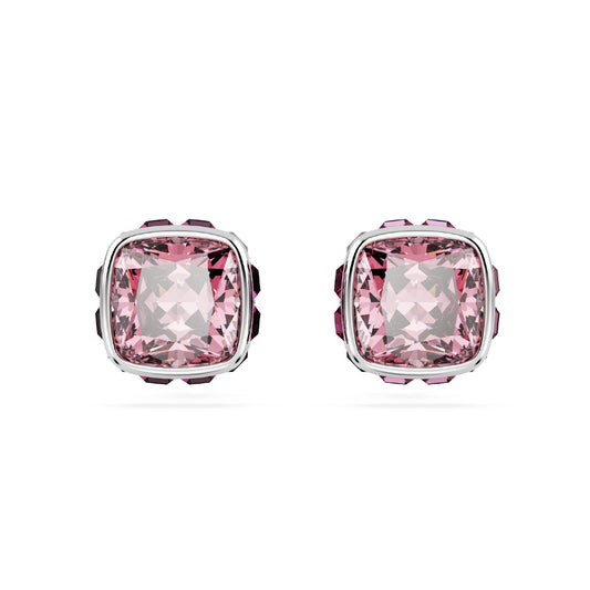 Orecchini punto luce donna Swarovski Birthstone cristallo rosa ottobre 5661960-2