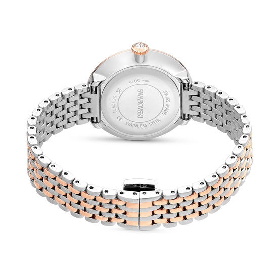 Orologio solo tempo donna Swarovski Certa acciaio bicolor rosé e cristalli 30 mm 5672971-3
