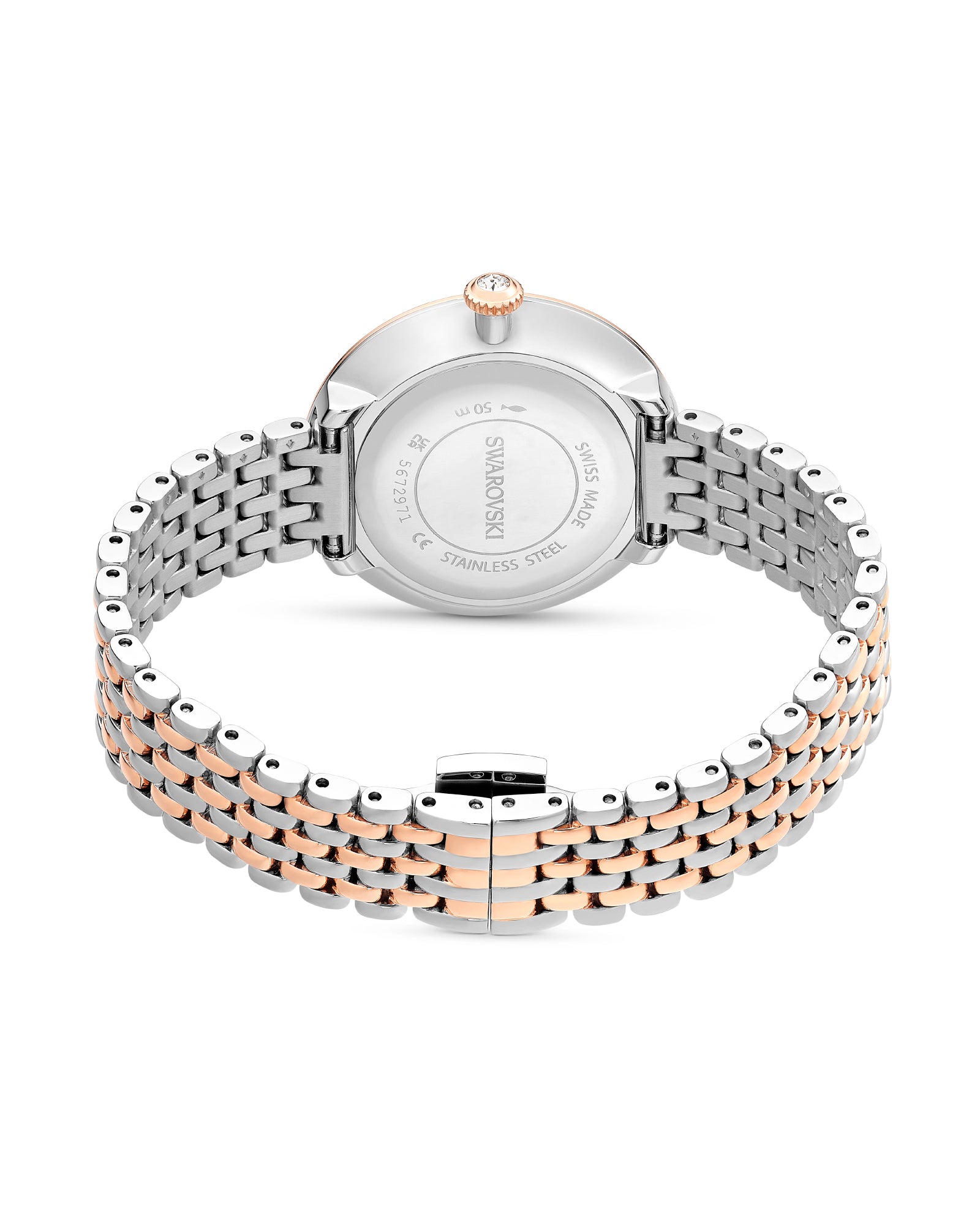 Orologio solo tempo donna Swarovski Certa acciaio bicolor rosé e cristalli 30 mm 5672971-3