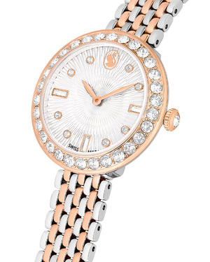 Orologio solo tempo da donna Swarovski Certa con cassa 30 mm e bracciale in acciaio bicolor con pvd oro rosa e con cristalli 5672971
