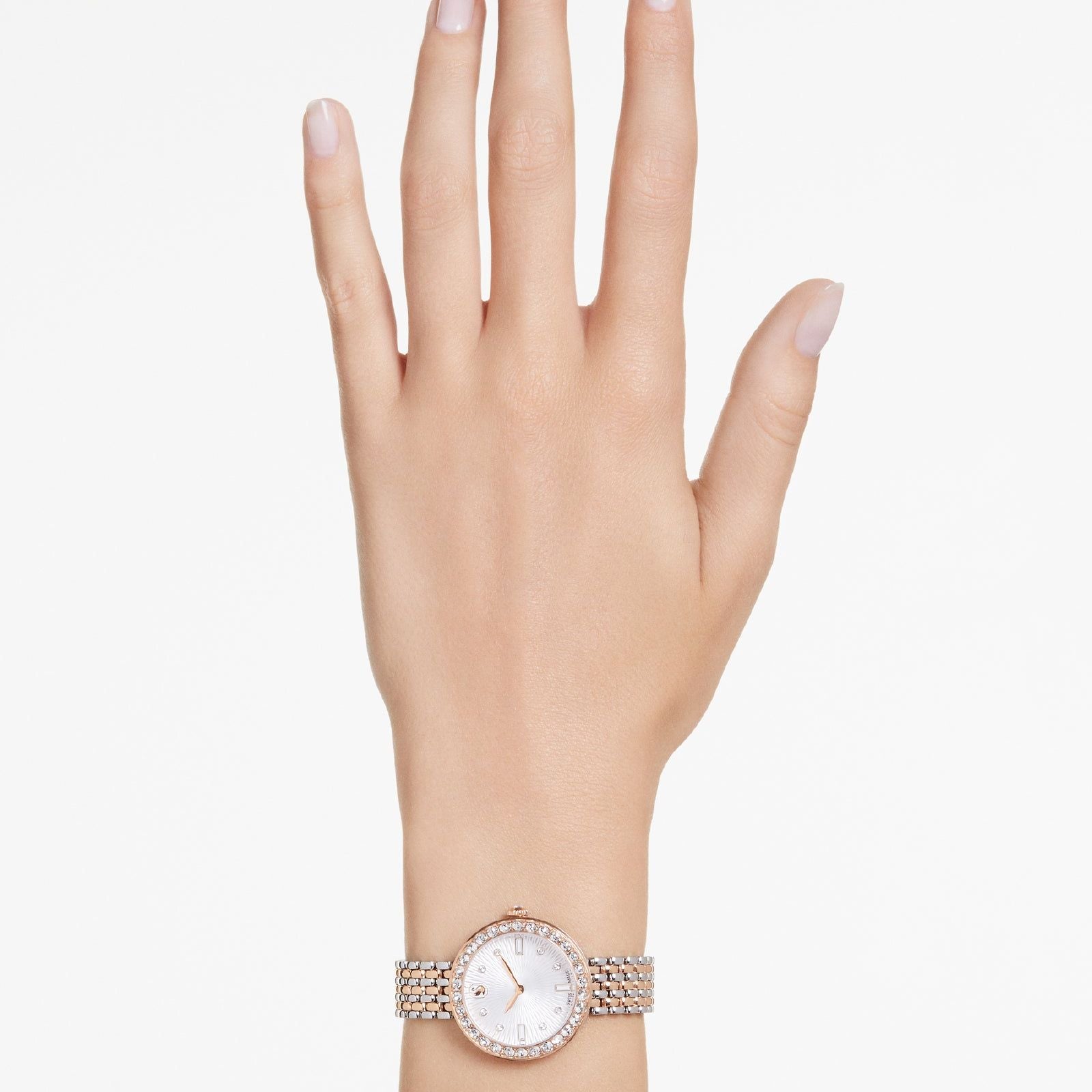 Orologio solo tempo donna Swarovski Certa acciaio bicolor rosé e cristalli 30 mm 5672971-6