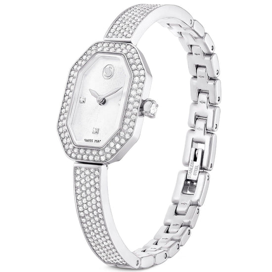 Orologio donna Swarovski Dextera Bangle in acciaio con cristalli 30x19 mm 5672977-2