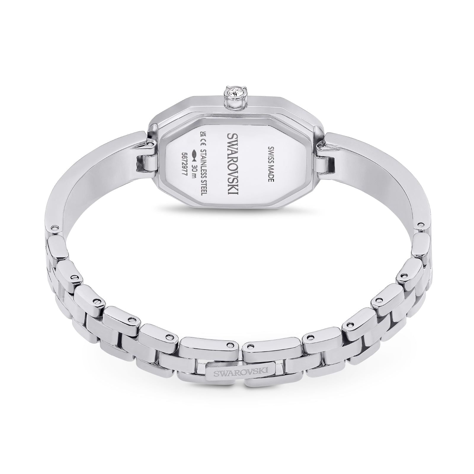 Orologio donna Swarovski Dextera Bangle in acciaio con cristalli 30x19 mm 5672977-3
