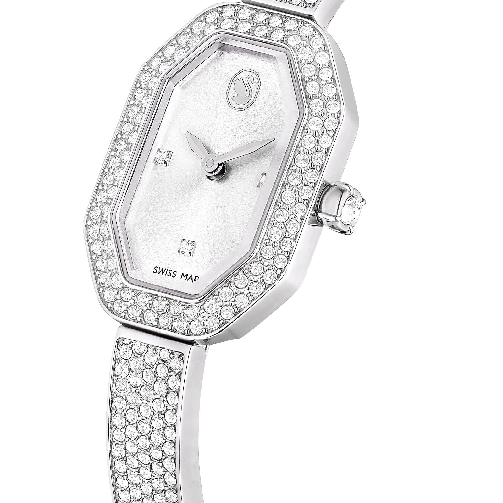 Orologio donna Swarovski Dextera Bangle in acciaio con cristalli 30x19 mm 5672977-4