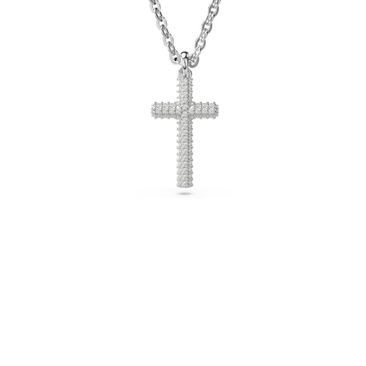 Collana donna Swarovski Insigne in lega di metalli con croce di cristalli 5675577-1