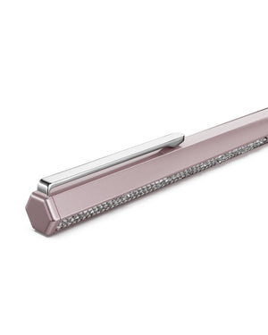 Penna a sfera della collezione Swarovski Crystal Shimmer placcata rosa cromato dal design ottagonale con cristalli sul fusto 5678188