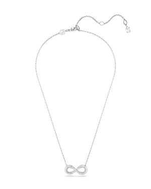 Collana girocollo da donna Swarovski Hyperbolain lega di metalli rodiata con ciondolo a forma di infinito con cristalli 5679434