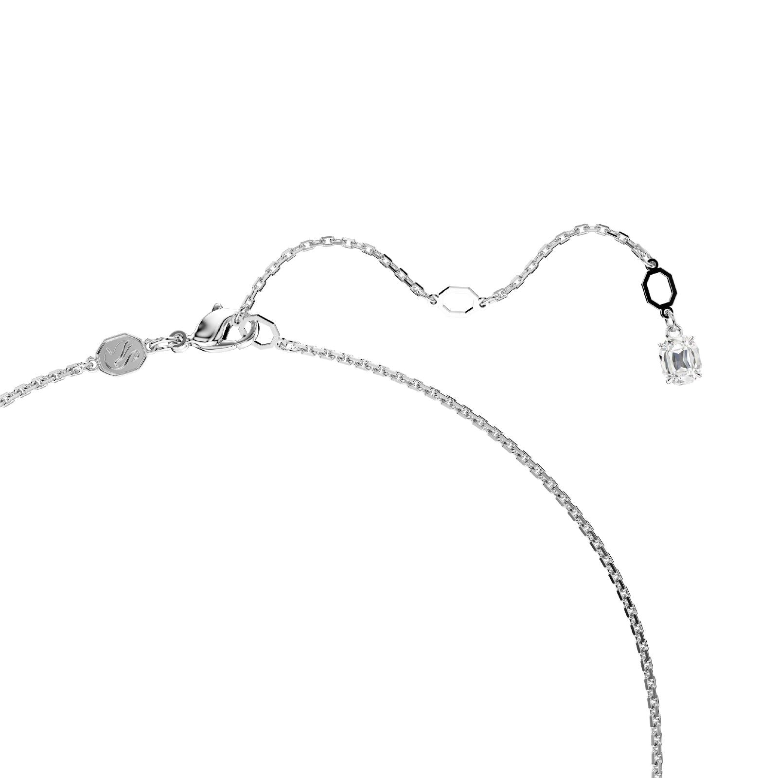Collana donna Swarovski Hyperbola rodiata con goccia di cristalli 5679438-4