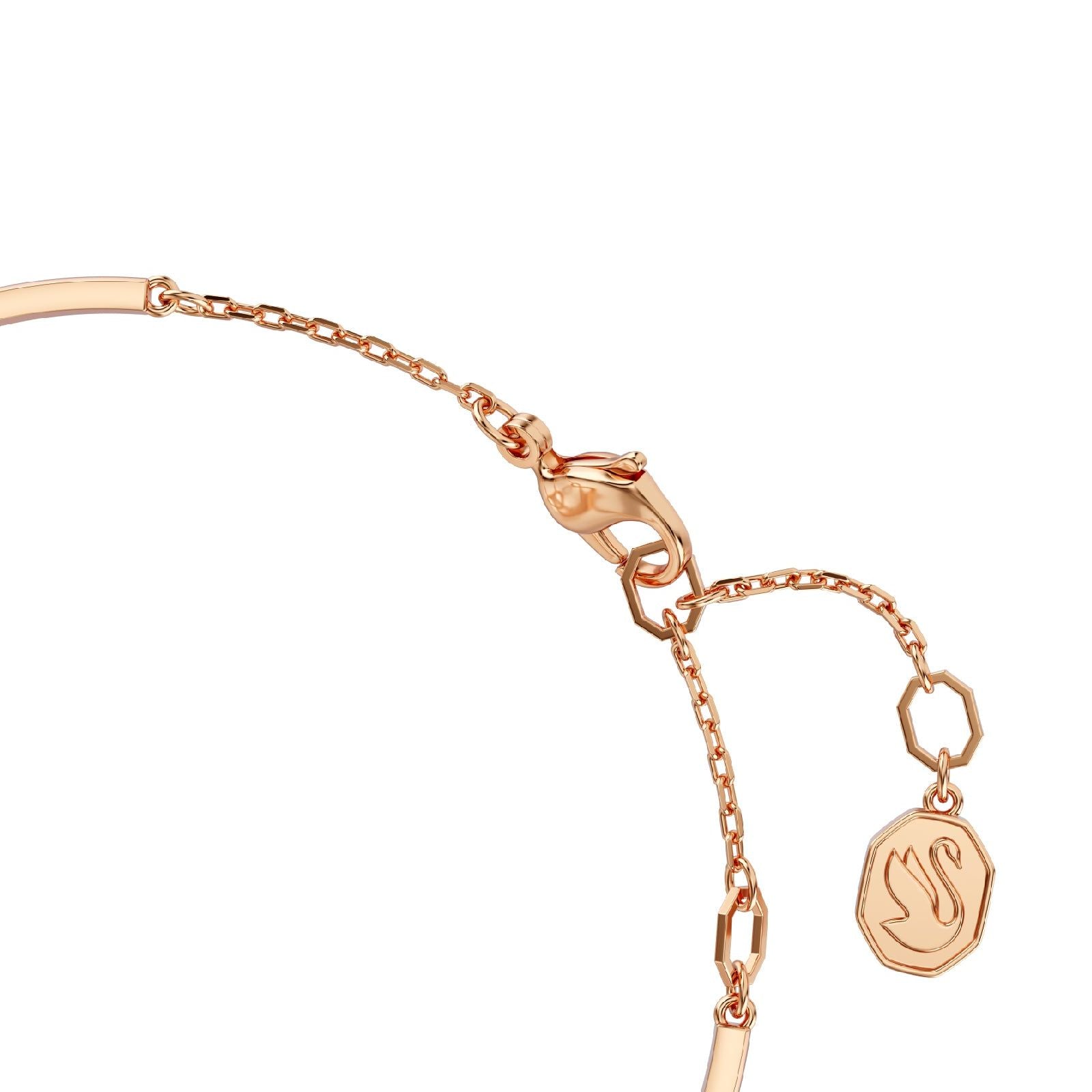 Bracciale rigido donna Swarovski Hyperbola placcato rosé infinito con cristalli 5679443-4