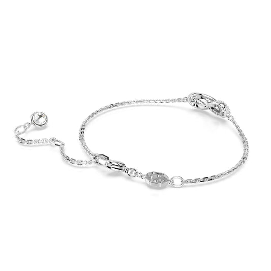 Bracciale donna Swarovski Hyperbola rodiato infinito con cristalli 5679664-2
