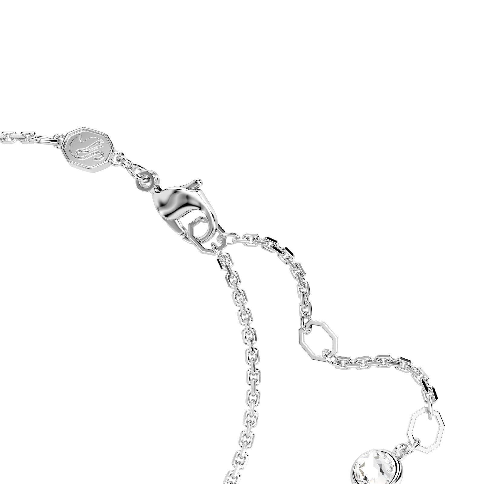 Bracciale donna Swarovski Hyperbola rodiato infinito con cristalli 5679664-4