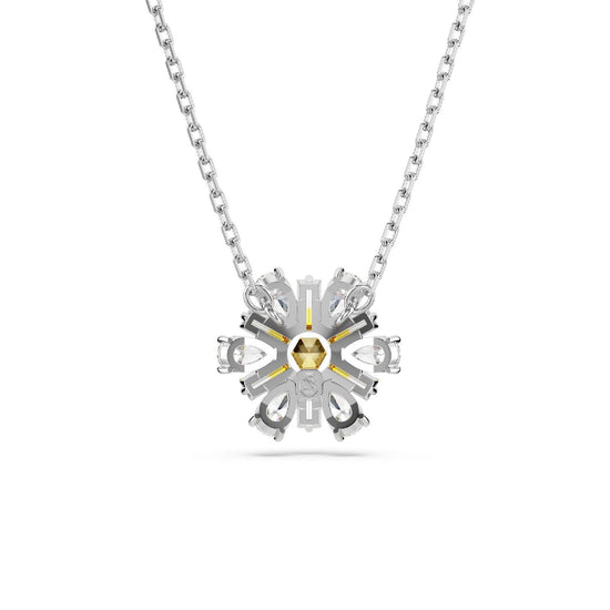 Collana donna Swarovski Idyllia argento e oro con fiore di cristalli 5679939-2
