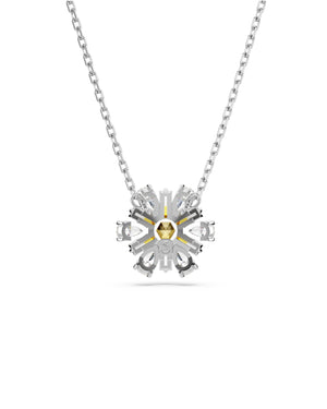 Collana con pendente da donna Swarovski Idyllia in lega di metalli rodiata e dorata con fiore di cristalli 5679939