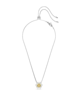 Collana con pendente da donna Swarovski Idyllia in lega di metalli rodiata e dorata con fiore di cristalli 5679939
