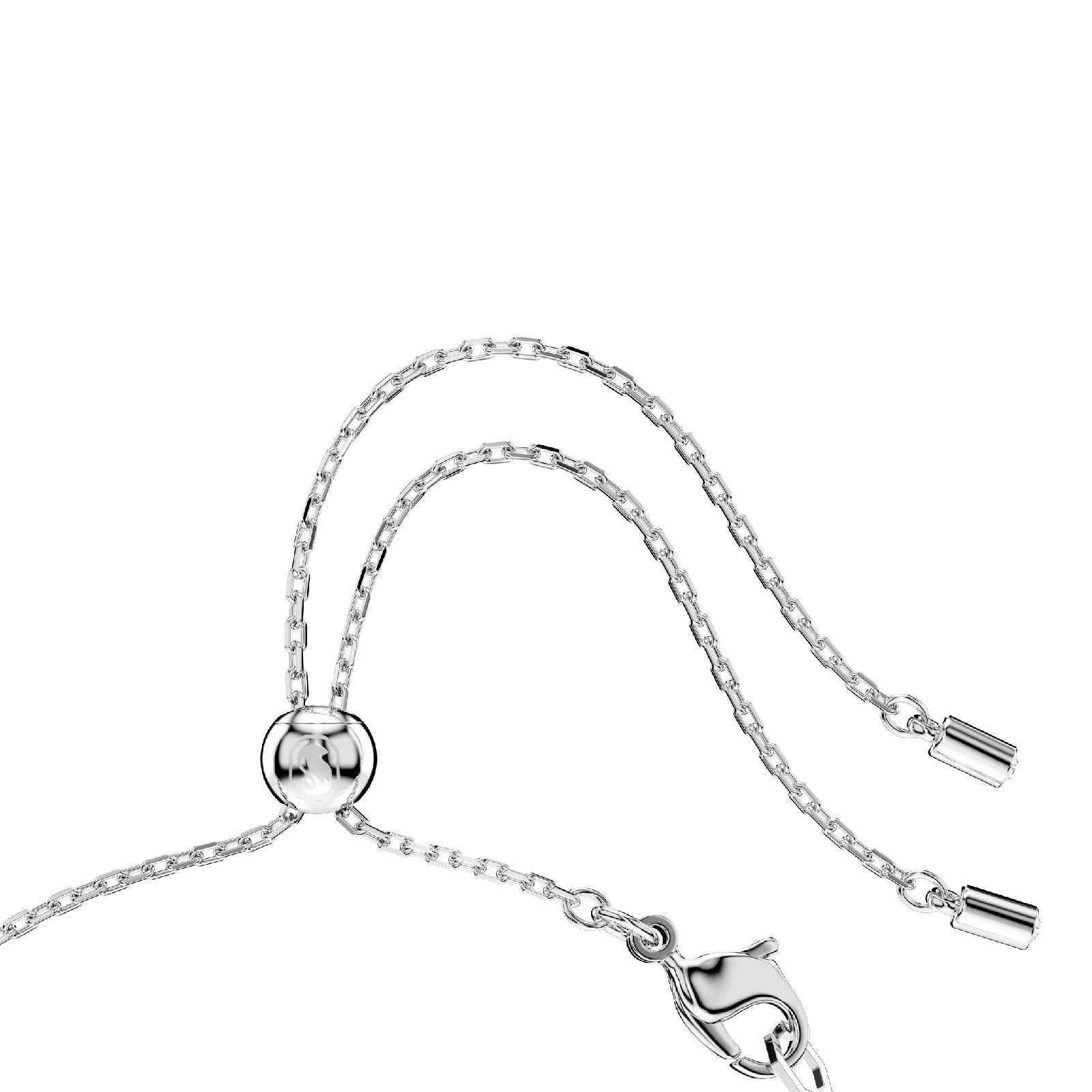 Collana donna Swarovski Idyllia argento e oro con fiore di cristalli 5679939-4