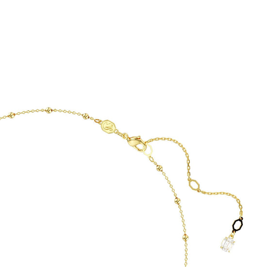 Collana donna Swarovski Imber placcata oro con piccole sfere e cristalli 5680090-3