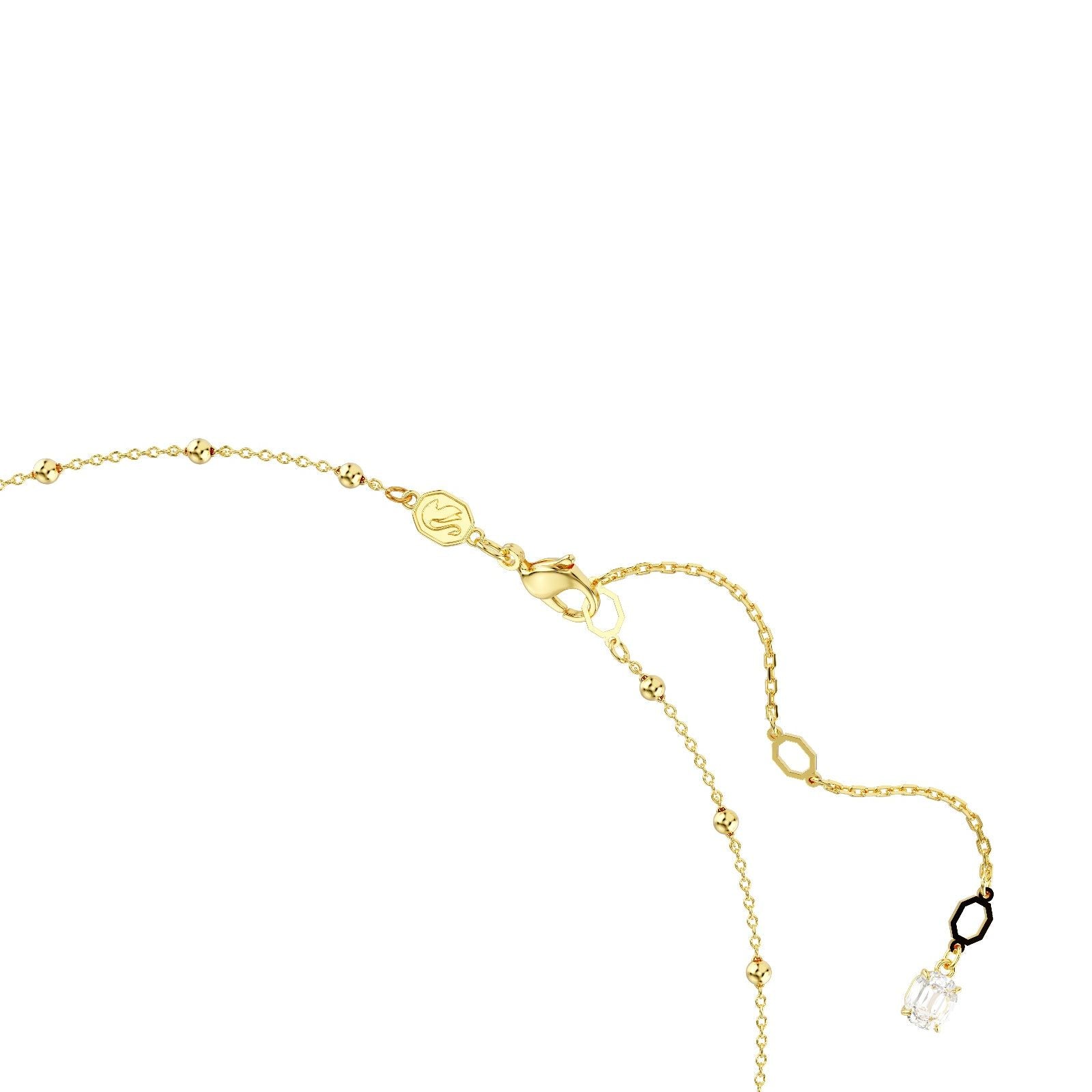 Collana donna Swarovski Imber placcata oro con piccole sfere e cristalli 5680090-3