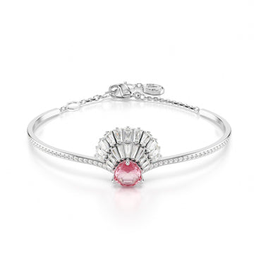 Bracciale rigido donna Swarovski Idyllia lega metalli conchiglia cristalli rosa 5680298-1