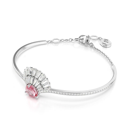 Bracciale rigido donna Swarovski Idyllia lega metalli conchiglia cristalli rosa 5680298-2