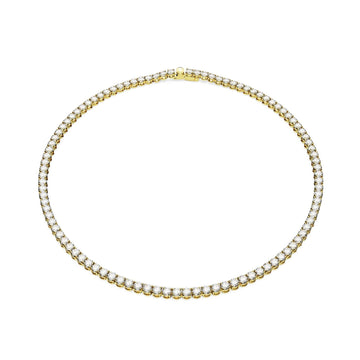 Collana donna Swarovski Matrix Tennis dorata cristalli 0,3mm 5681795-1