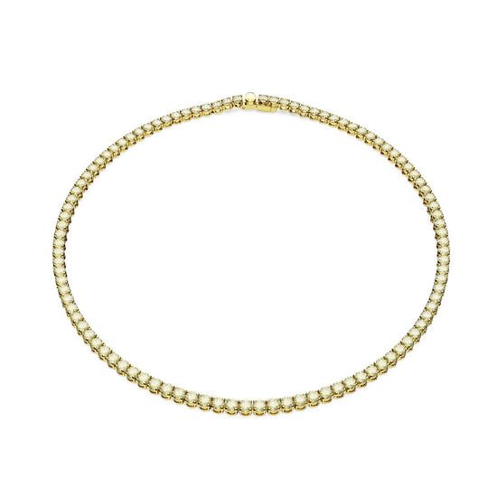 Collana donna Swarovski Matrix Tennis dorata cristalli gialli 0,3mm 5681799-1