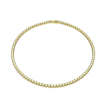 Collana donna Swarovski Matrix Tennis dorata cristalli gialli 0,3mm 5681799-1