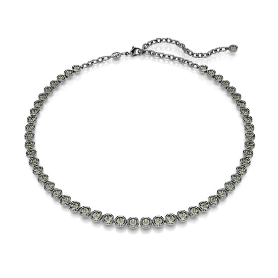 Collana tennis donna Swarovski Imber placcato rutenio con cristalli neri 5682593-1