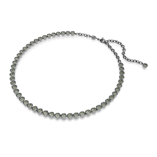 Collana tennis donna Swarovski Imber placcato rutenio con cristalli neri 5682593-2