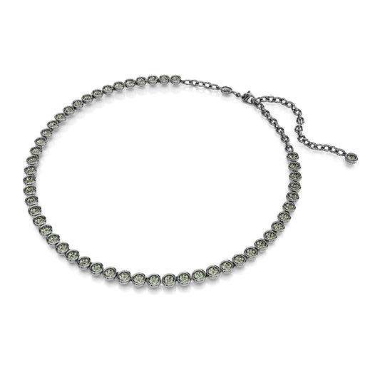 Collana tennis donna Swarovski Imber placcato rutenio con cristalli neri 5682593-2