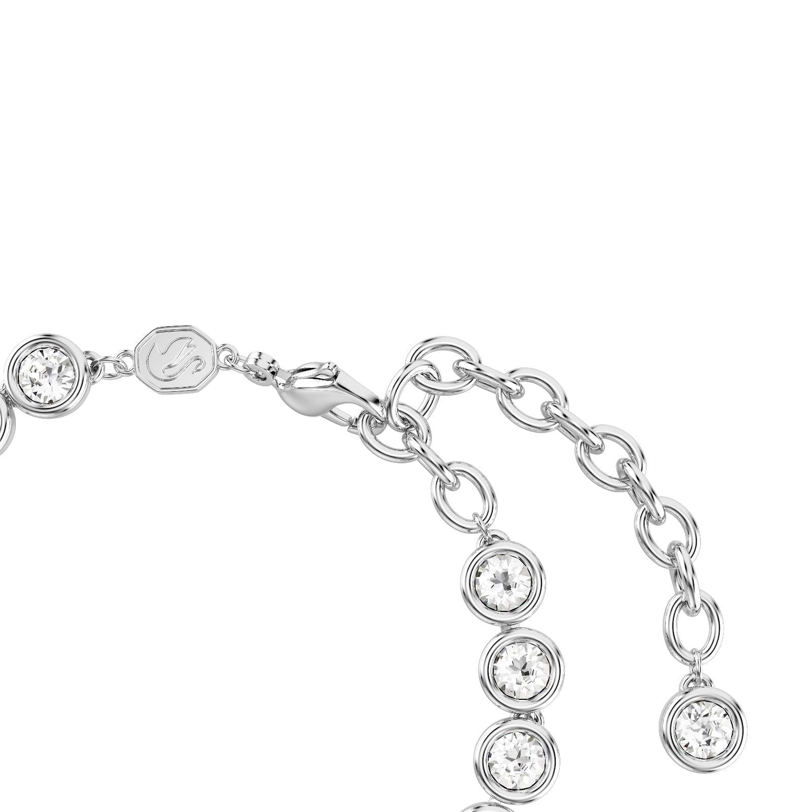 Bracciale tennis donna Swarovski Imber rodiato con cristalli 5682666-3