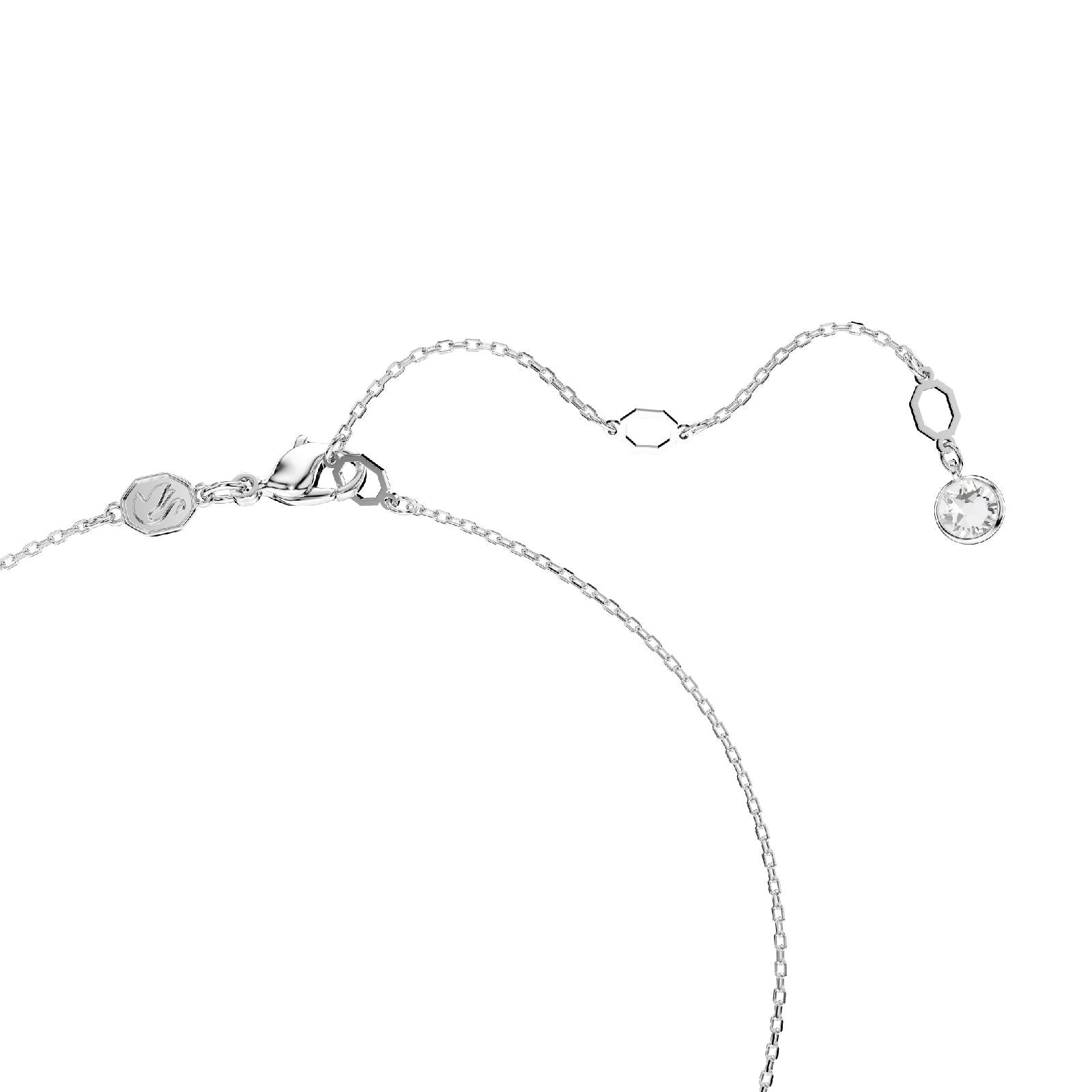 Set collana e orecchini donna Swarovski Meteora rodiati con pavé di cristalli 5683445-4