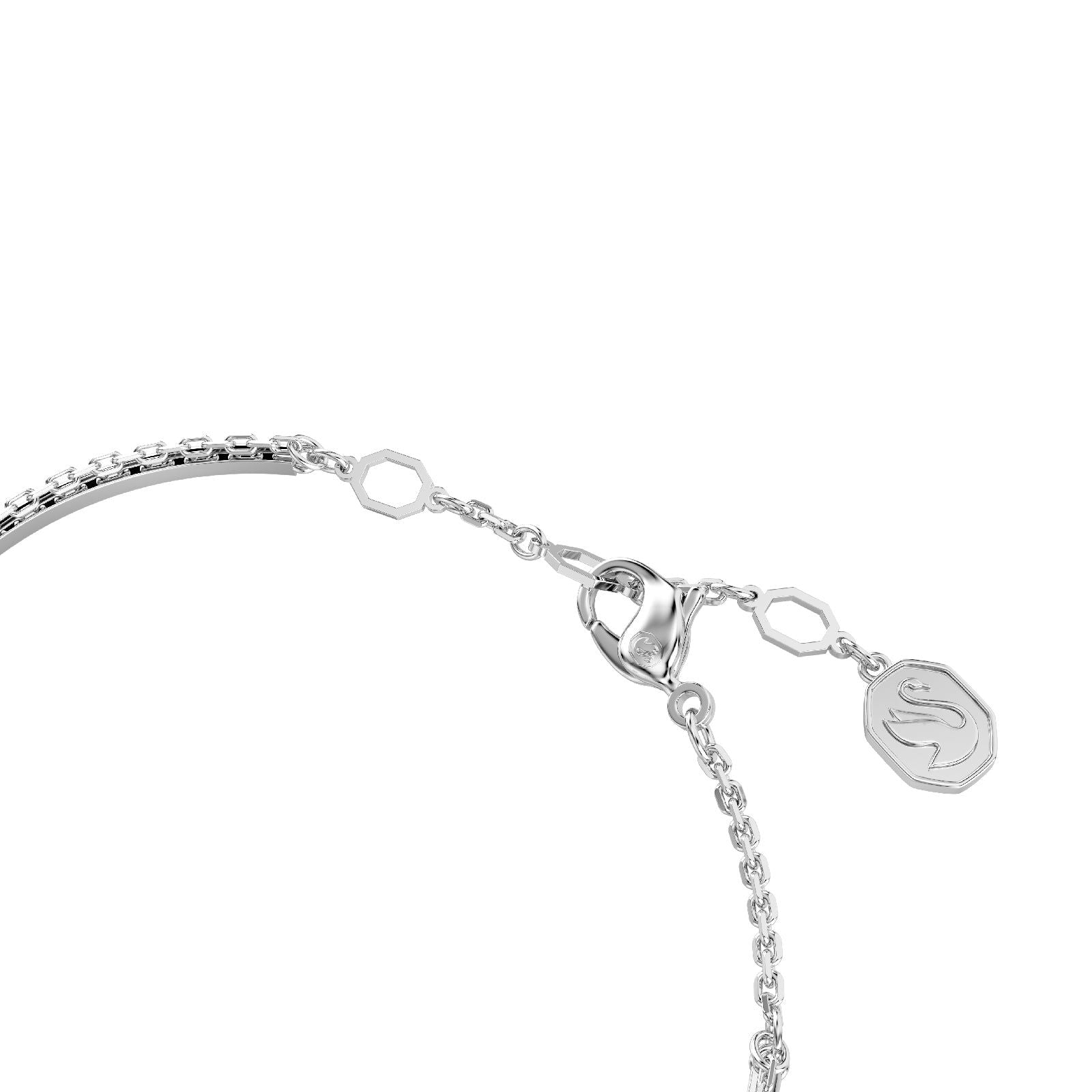 Bracciale semirigido donna Swarovski Meteora rodiato con pavé di cristalli 5683447-3