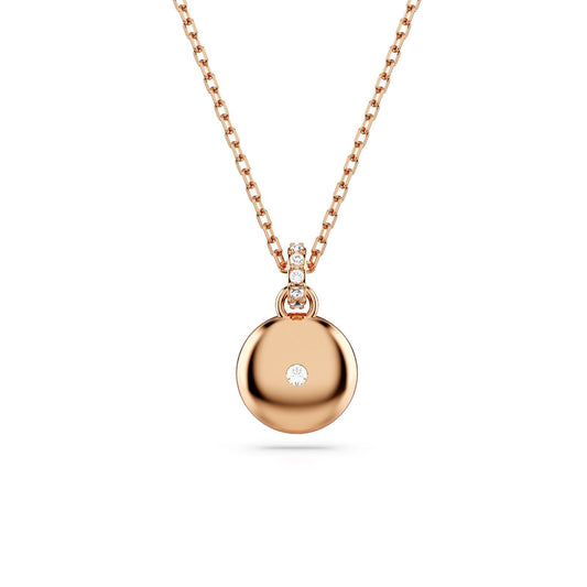 Collana donna Swarovski Meteora placcato rosé con ciondolo tondo e cristalli 5683450-2