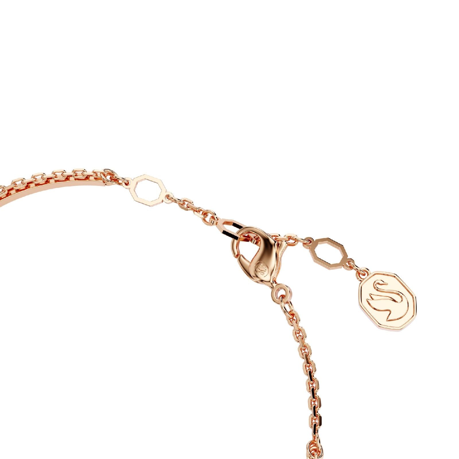 Bracciale semirigido donna Swarovski Meteora rosé con pavé di cristalli 5683452-3