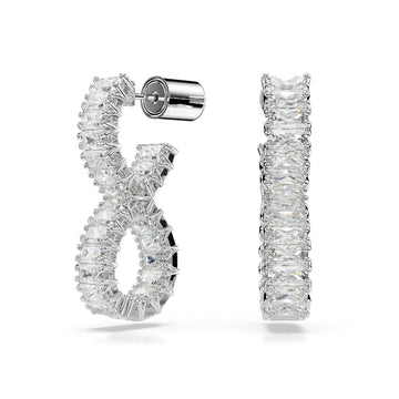 Orecchini donna Swarovski Hyperbola rodiati a infinito con cristalli 5684047-1