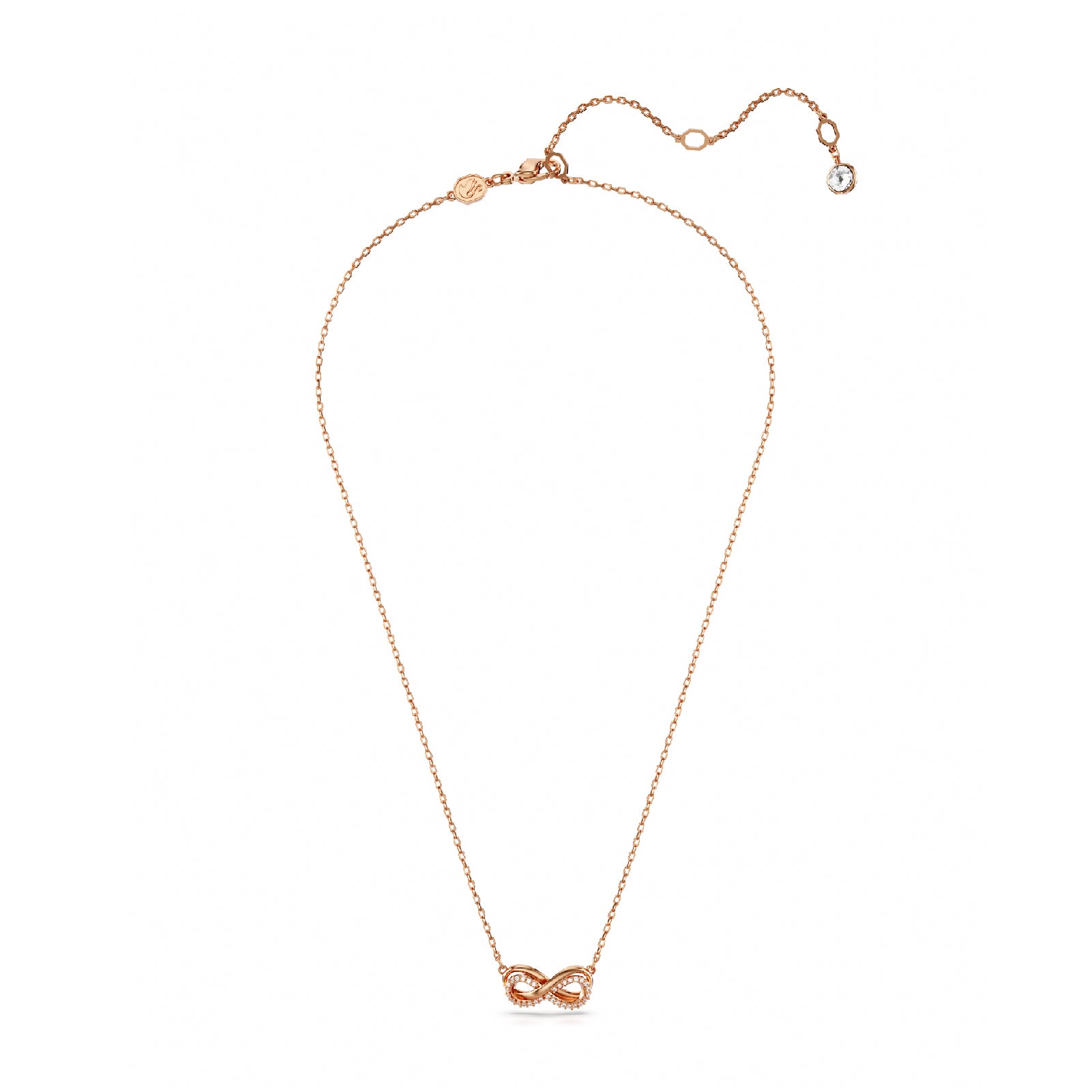 Collana donna Swarovski Hyperbola rosé con infinito di cristalli 5684084