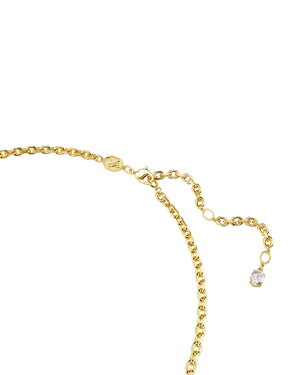 Collana girocollo da donna Swarovski Imber placcata oro con cristalli rosa dal taglio ottagonale 5684239