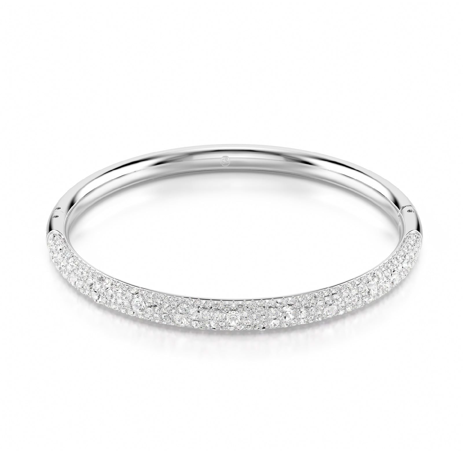 Bracciale donna Swarovski Meteora rodiato con pavé di cristalli 5684241-1