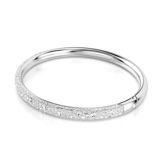 Bracciale donna Swarovski Meteora rodiato con pavé di cristalli 5684241-2