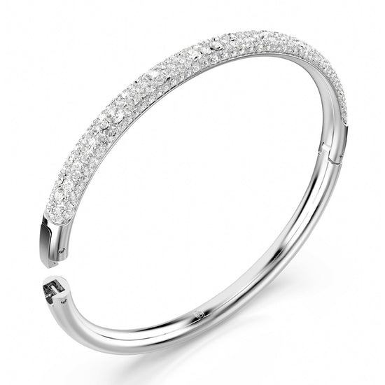 Bracciale donna Swarovski Meteora rodiato con pavé di cristalli 5684241-3