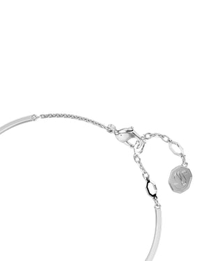 Bracciale rigido da donna Swarovski Hyperbola in lega di metalli rodiata con un cuore con pavé di cristalli e perle 5684385
