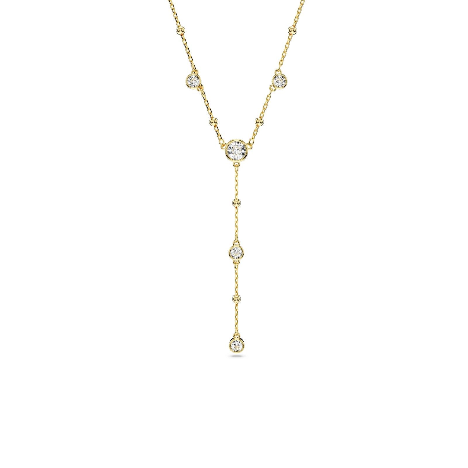 Collana a Y donna Swarovski Imber rosé con cristalli e piccole sfere 5684510-1