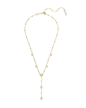 Collana a Y da donna Swarovski Imber placcata oro rosa con cristalli e piccole sfere sulla catena 5684510