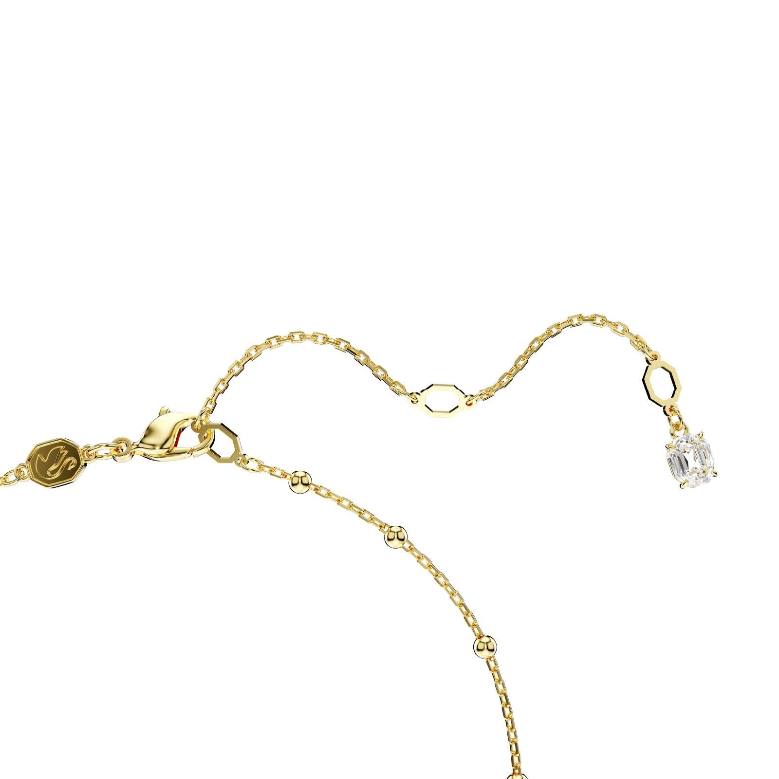 Collana a Y donna Swarovski Imber rosé con cristalli e piccole sfere 5684510-3