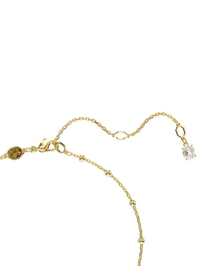 Collana a Y da donna Swarovski Imber placcata oro rosa con cristalli e piccole sfere sulla catena 5684510